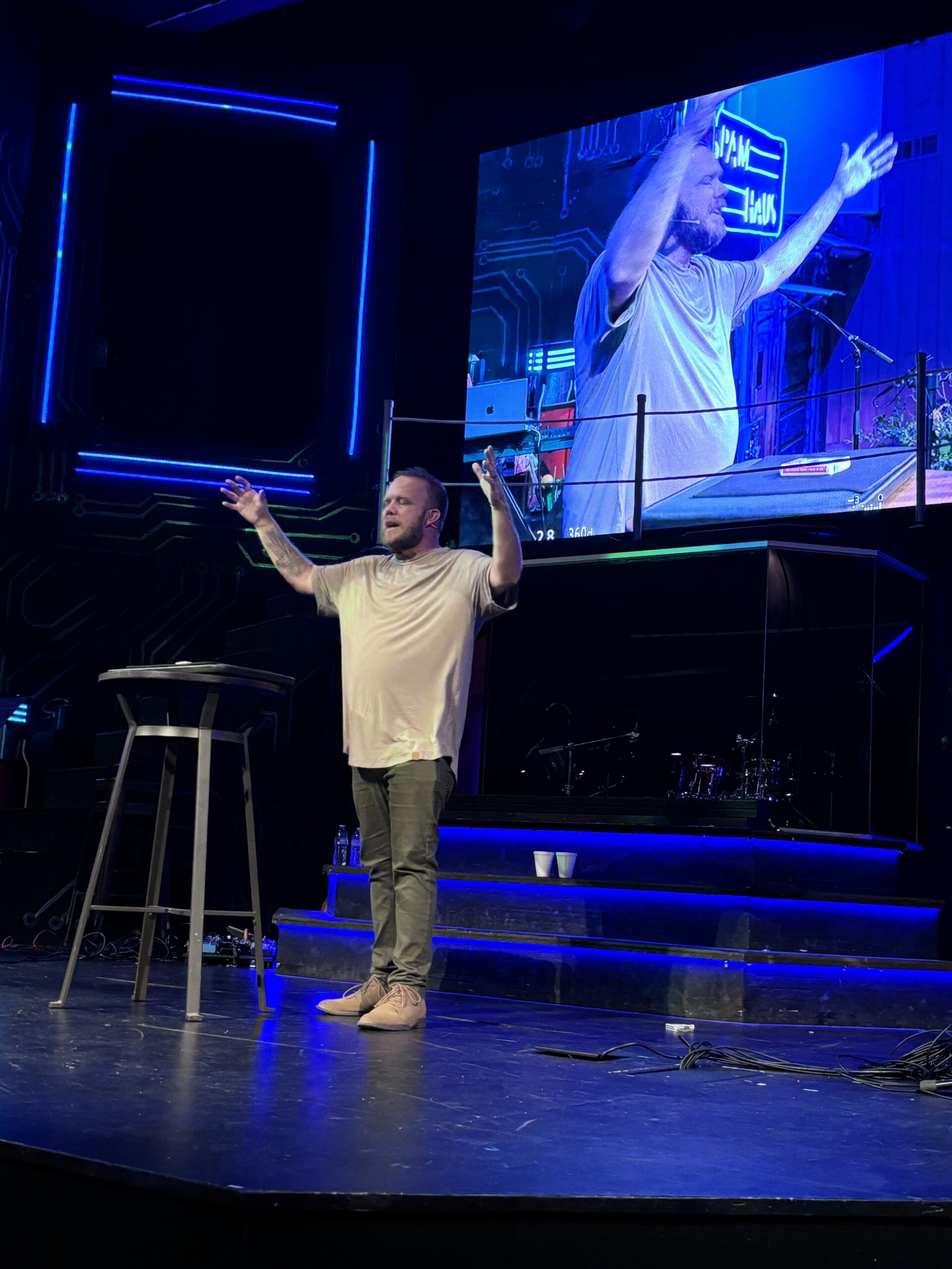 David Wood speaking to an audience